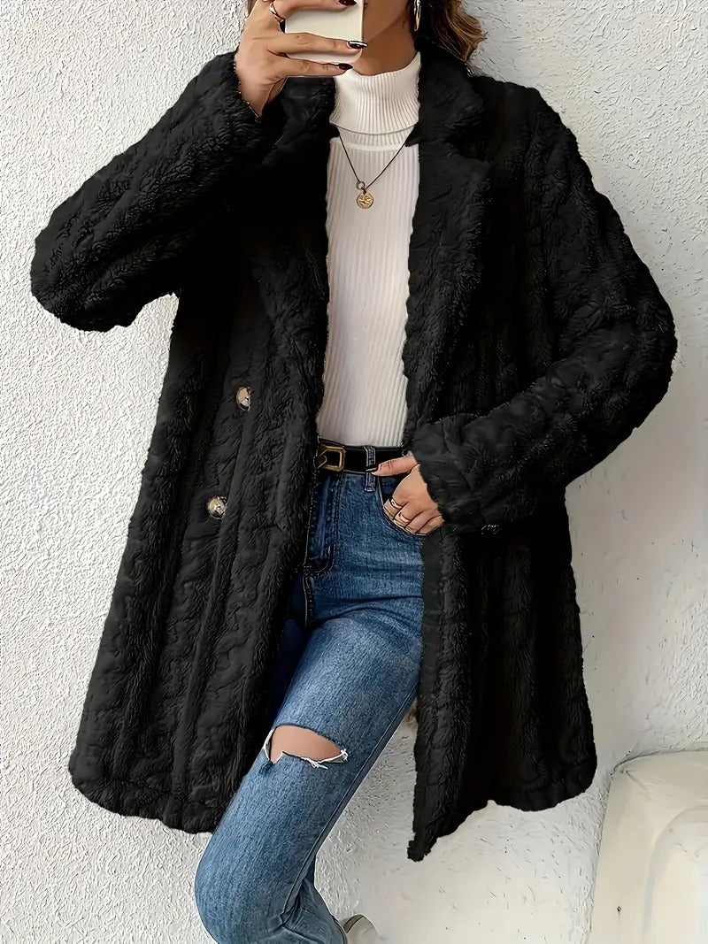 Léa™ - Manteau en fausse fourrure pour femme