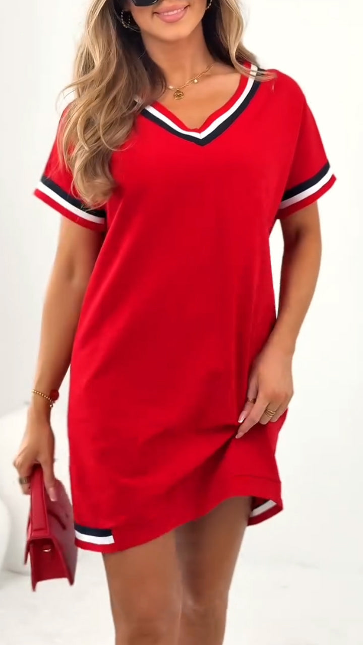 Daelora™ - Robe d'Été Décontractée à Bords Contrastés