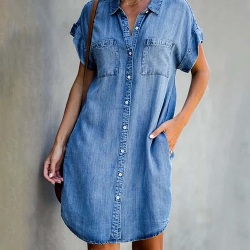Noeline™ - Robe en denim doux