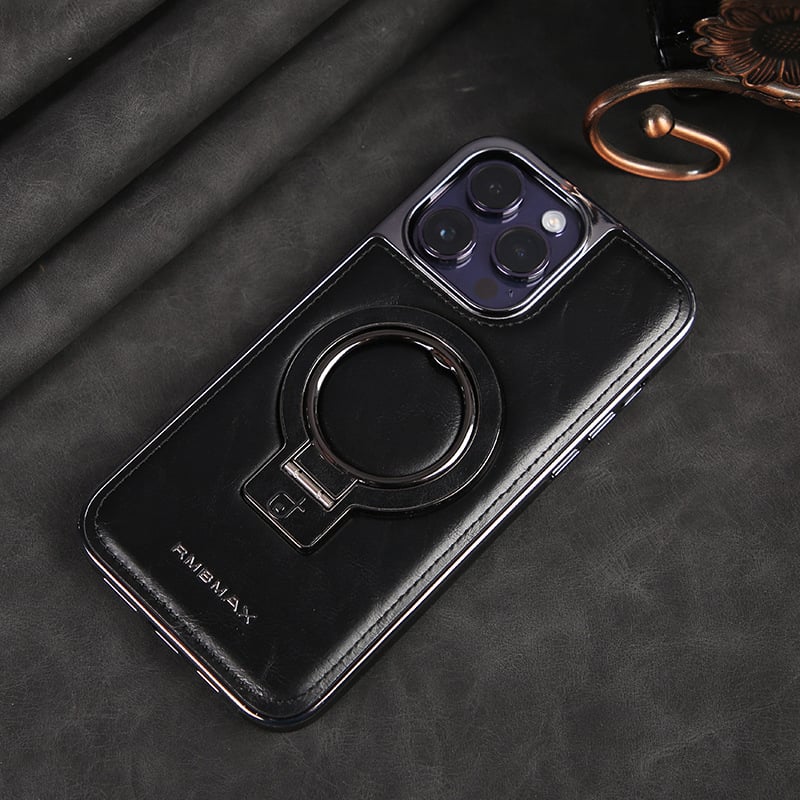 Jalira™ - Housse de téléphone iPhone en cuir luxueux avec support invisible