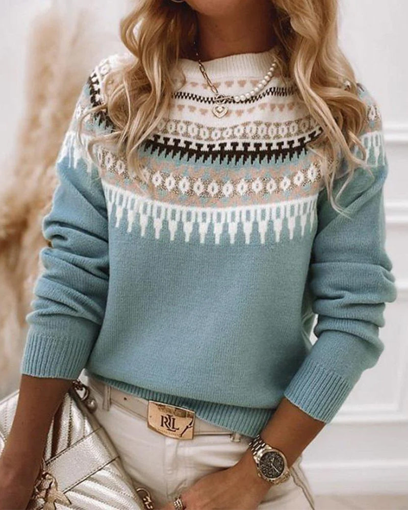 Christelle™ - Pull Tricoté Élégant et Confortable