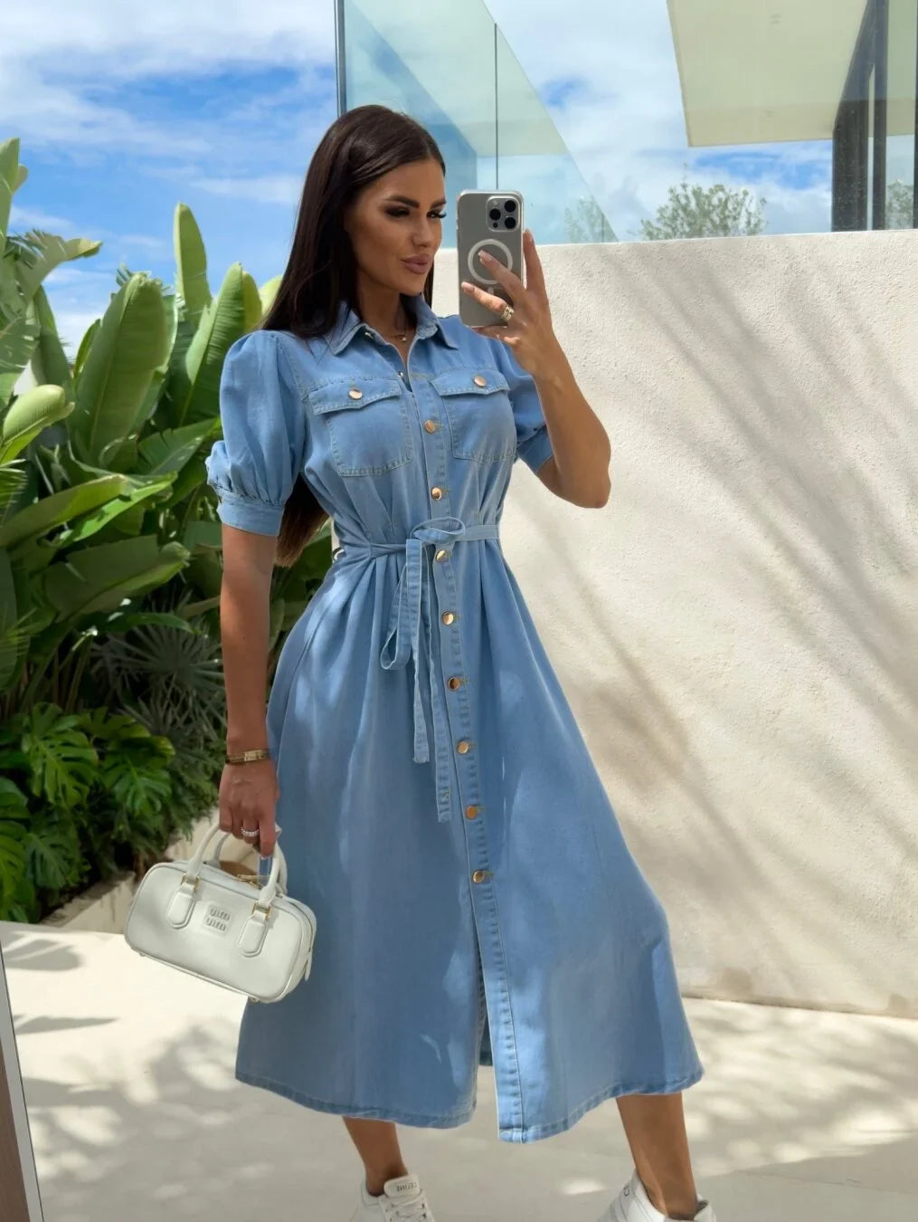 Daphne™ - Robe en denim Sunshine