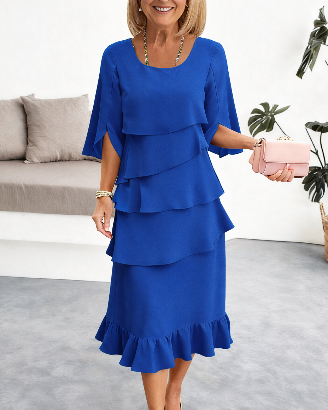 Orivella™ - Robe Élégante à Volants Femme