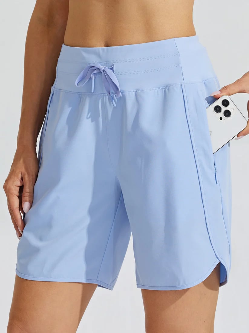 Tyrelle - Short de sport pour femmes avec taille haute et cordon de serrage