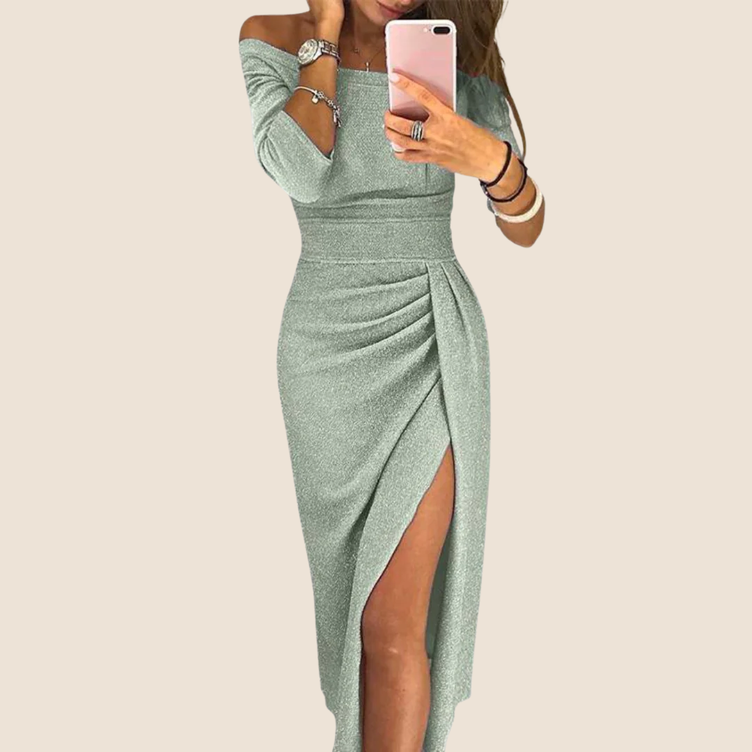 Oravienne - Robe Maxi Dos Nu Élégante et Fluide
