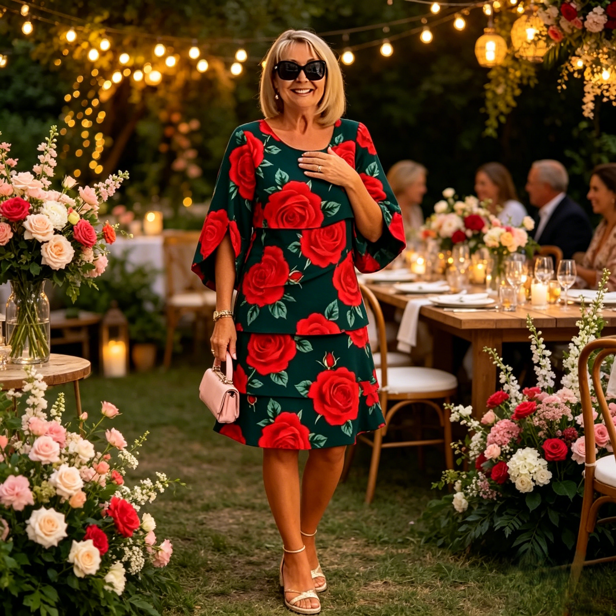 Qyvelle™ - Robe Femme Imprimé Floral Coupe Ample Manches Fluides Style Élégant