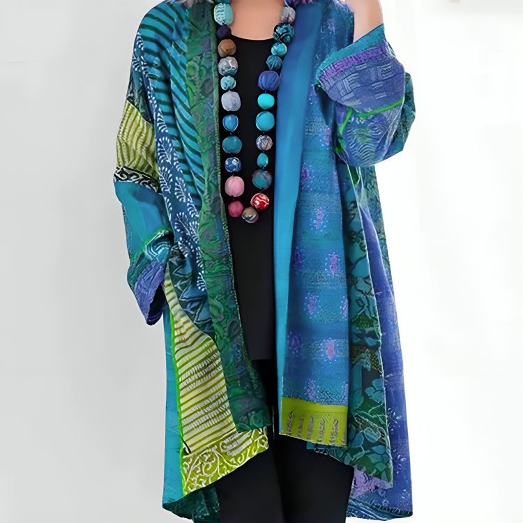 Pierrette™ - Cardigan Bohème en Coton et Lin