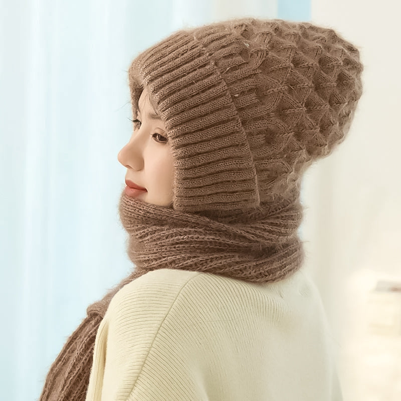 Amarielle - Ensemble Hiver Polaire Anti-Froid avec Protection Auditive