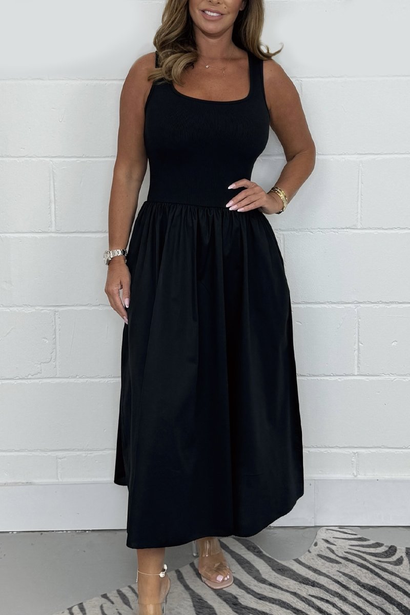 Laurea™ - Robe Sans Manches Tendance Ligne A au Décolleté Carré