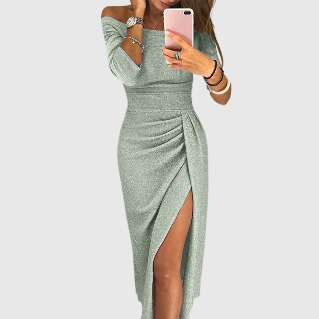 Oravienne - Robe Maxi Dos Nu Élégante et Fluide