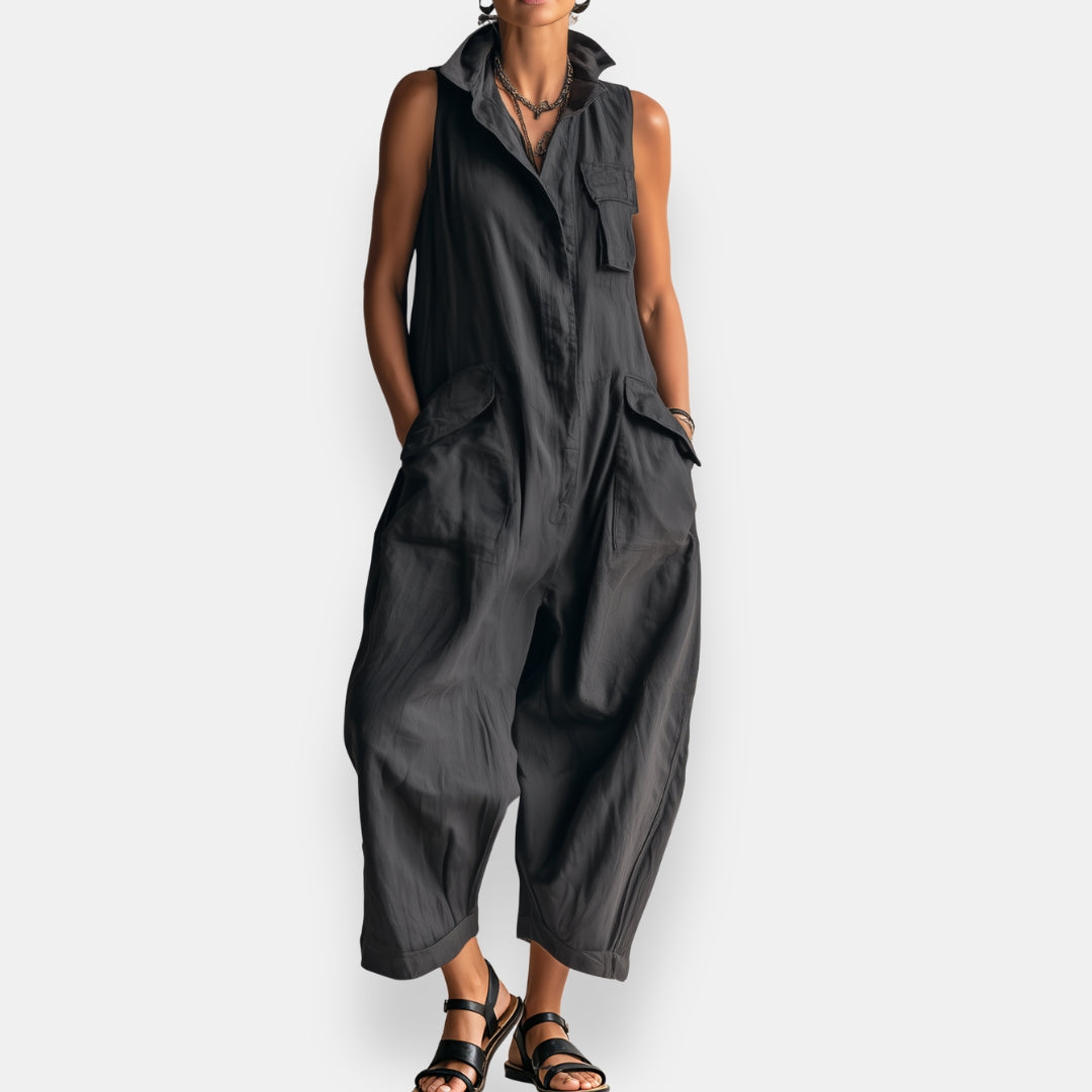 Aeris - Combinaison femme sans manches oversize avec poches