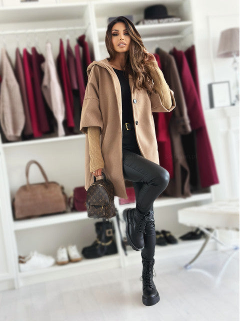 Quelirra - Veste Élégante à Capuche pour l’Automne et l’Hiver