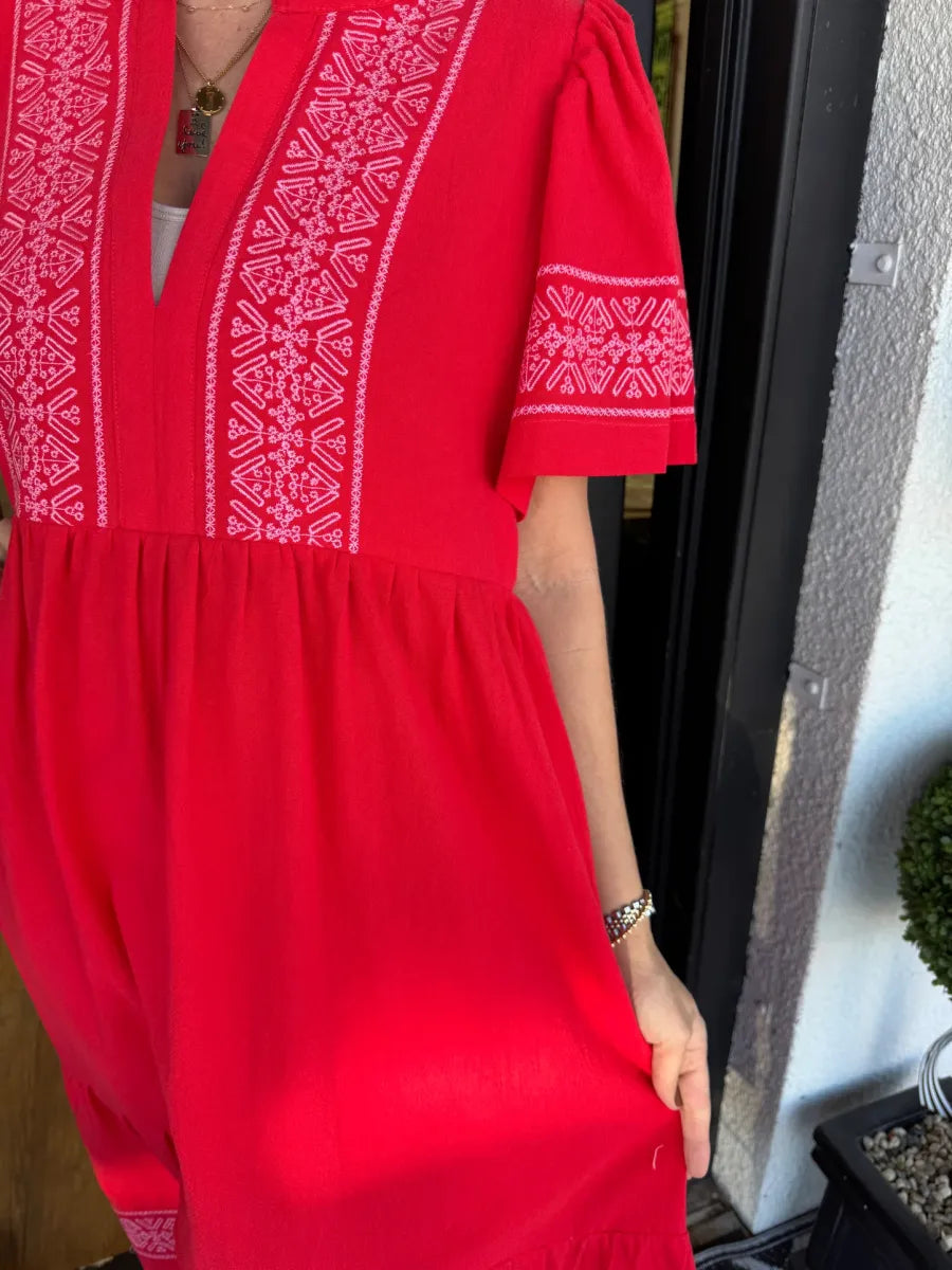 Noéa™ - Robe Longue Bohème à Col V