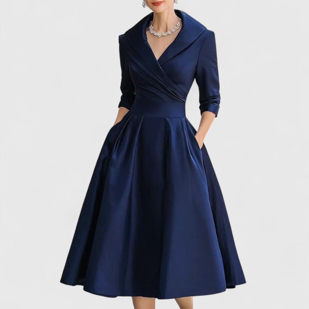 Marisena - Robe Midi Élégante et Féminine
