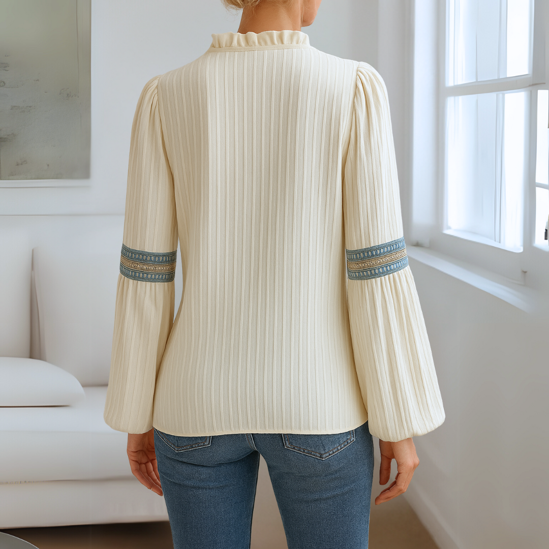 Mirabel™ - Blouse en dentelle avec décolleté en V