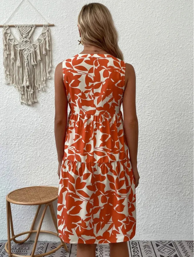 Elaris - Robe courte femme à imprimé floral