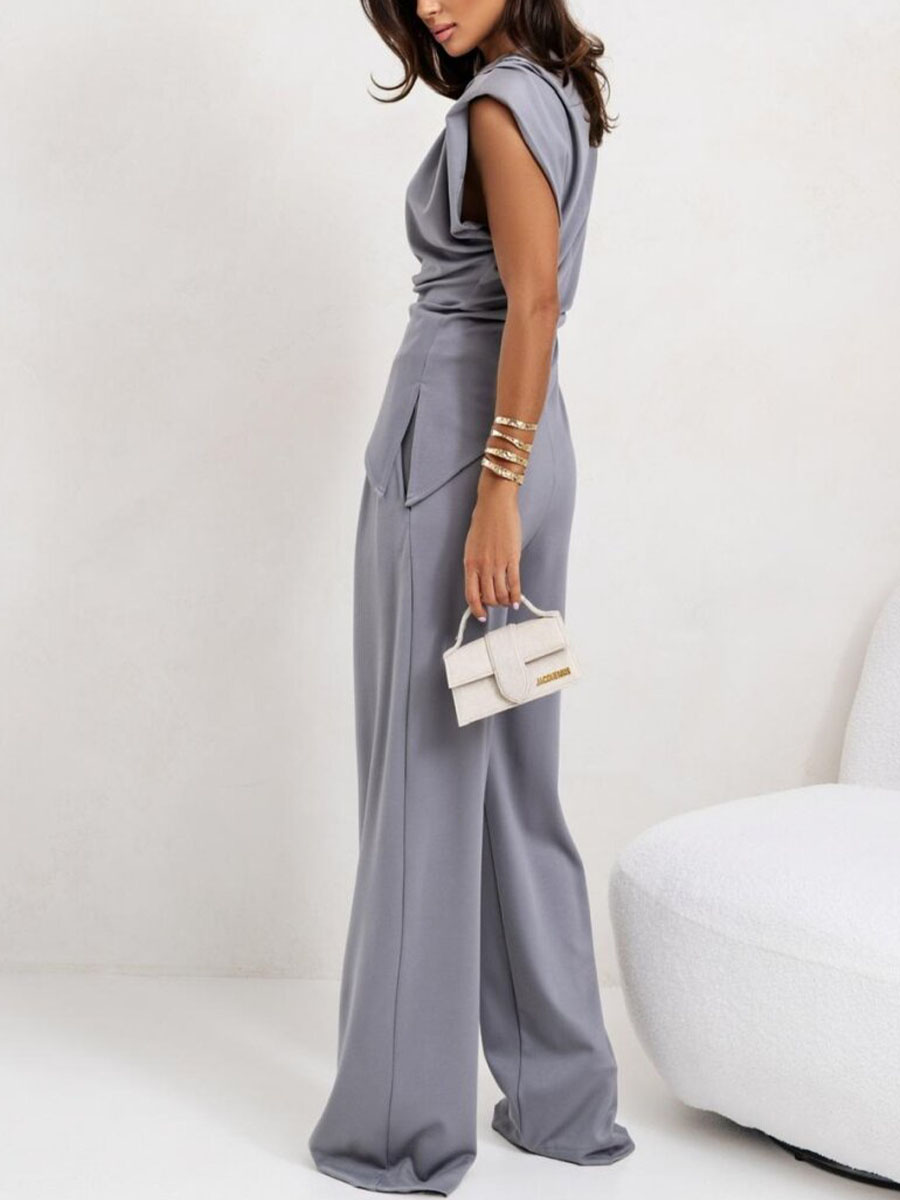 Faylira™ - Ensemble élégant sans manches top et pantalon