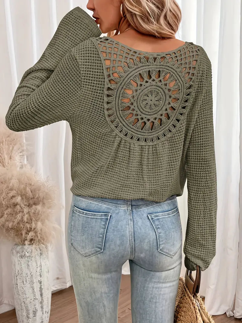 Belen™ - Blouse élégante de style Ibiza avec décolleté en V