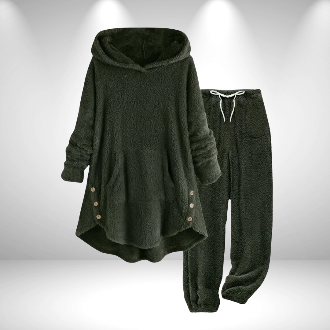 Neralisse - Ensemble Tunique Lounge Ultra-Douillet au Style Cocooning Hivernal