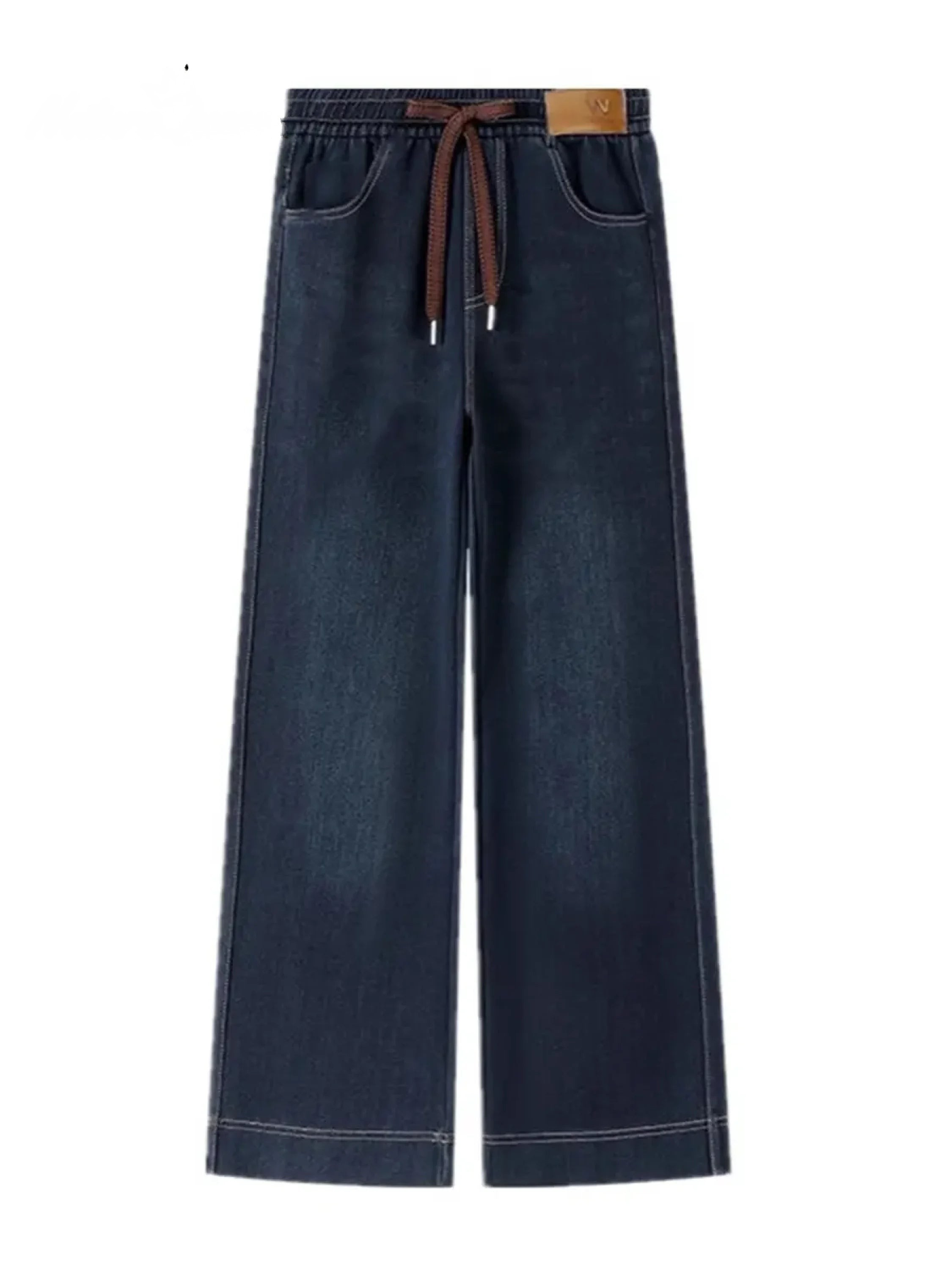 Sythera™ - Pantalon Femme Coton Taille Élastique Coupe Droite Confort Quotidien