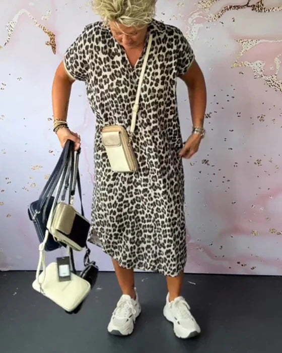 Jaya™ - Robe Léopard Élégante