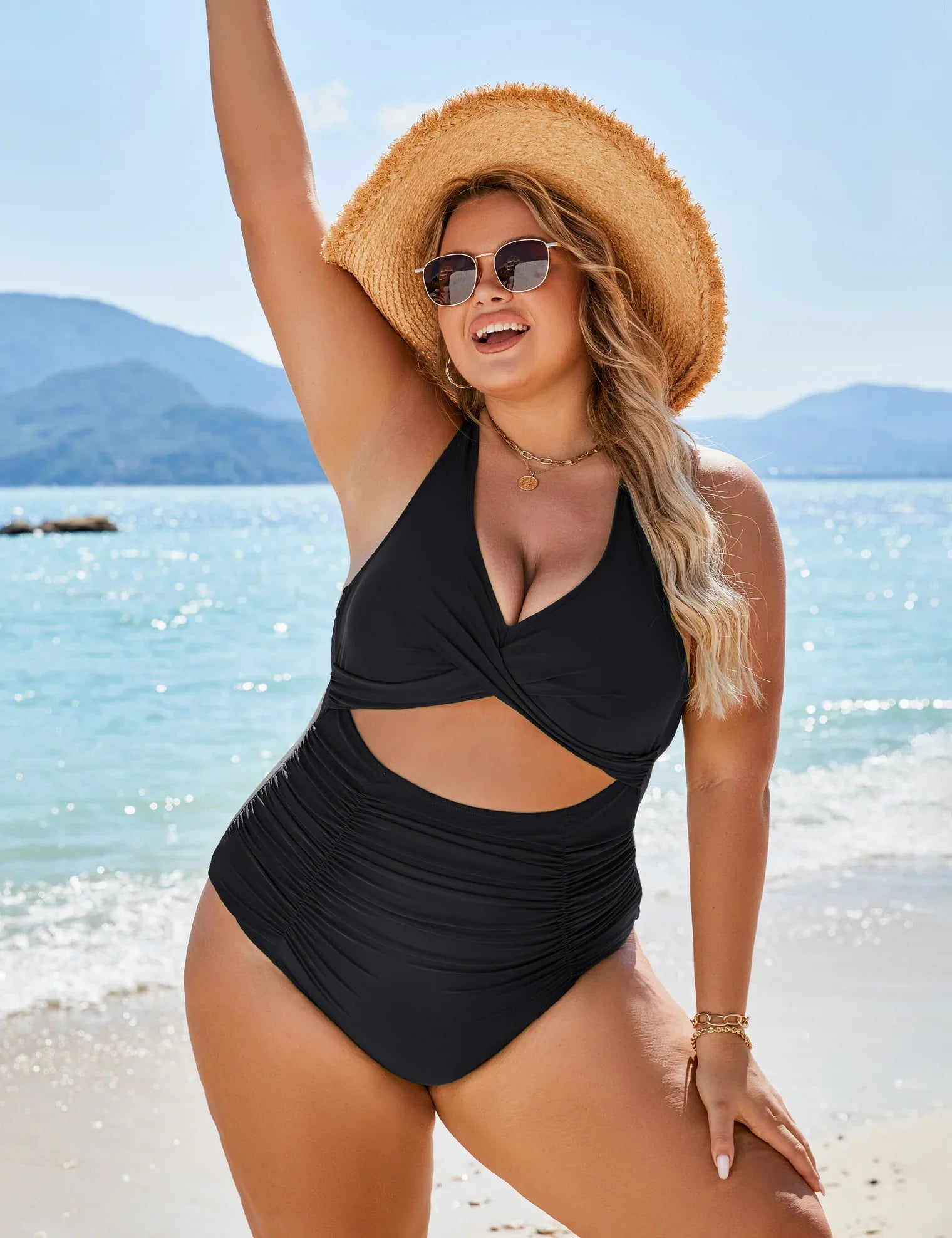 Samara™ - Maillot de Bain Une Pièce à Découpes Froncées