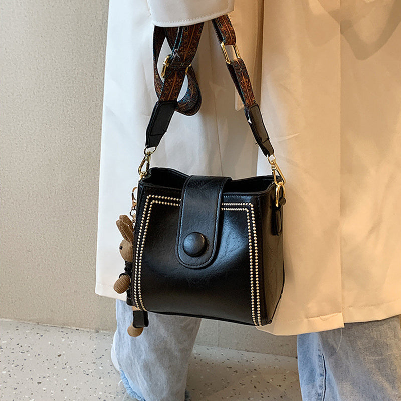 Marguerite™ - Sac Carré Rétro en PU Souple pour Femmes