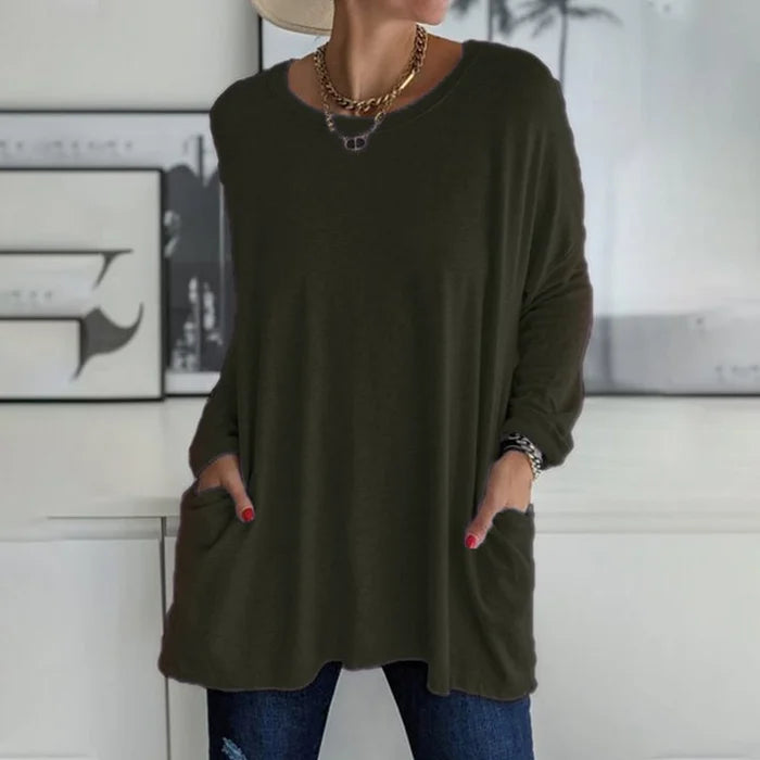 Daliah™ - T-shirt à manches longues avec poche