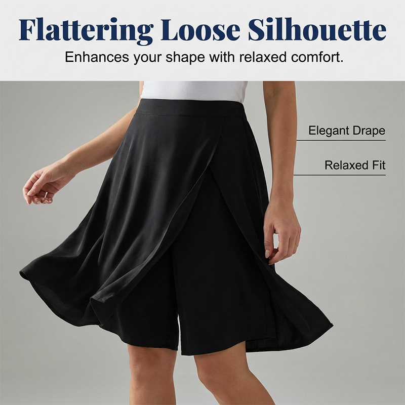 Mirevyn™ - Robe décontractée femme taille élastique short jupe asymétrique