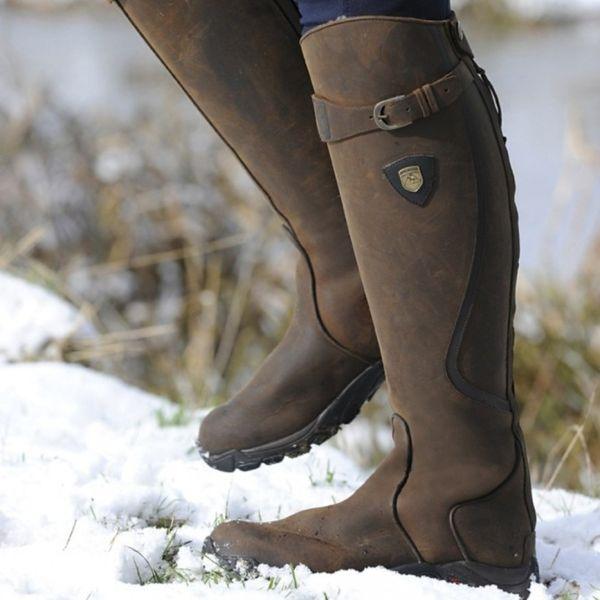 Averlina™ - Bottes d’Équitation en Cuir Imperméable