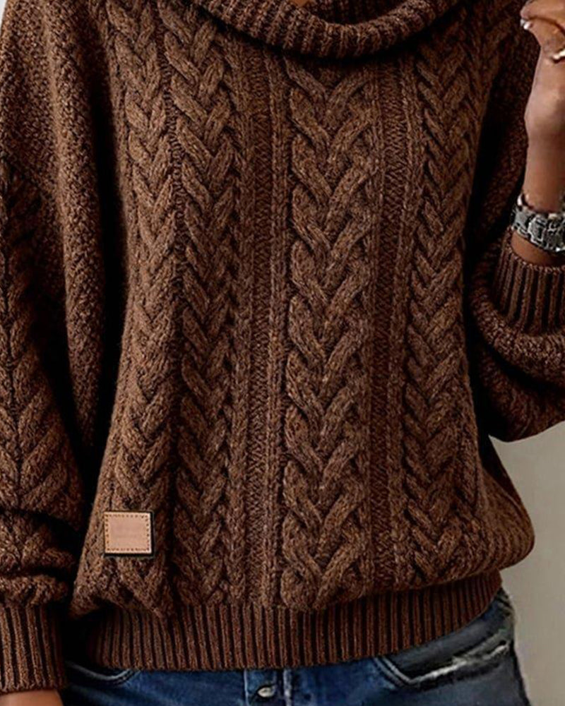 Jelyra™ - Pull en Tricot Torsadé au Charme Douillet