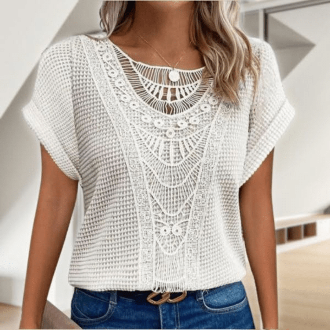 Aina™ - Blouse élégante style Ibiza