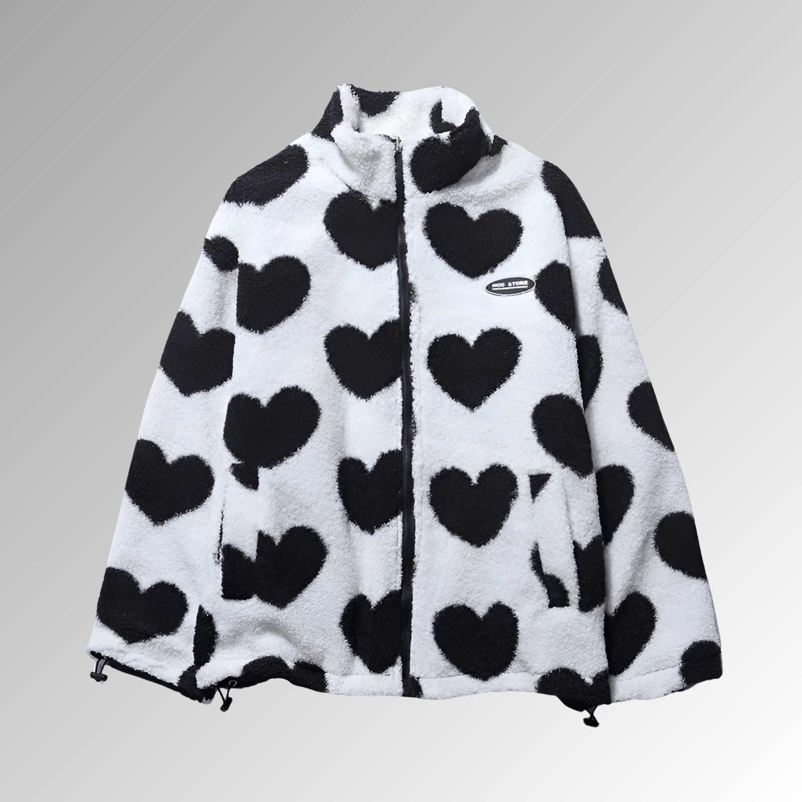 Anastasie™ - Jacket Hiver Douillet à Motifs Cœur