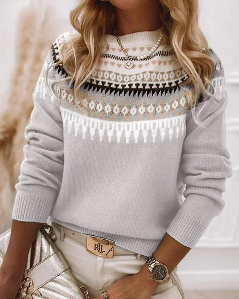 Christelle™ - Pull Tricoté Élégant et Confortable