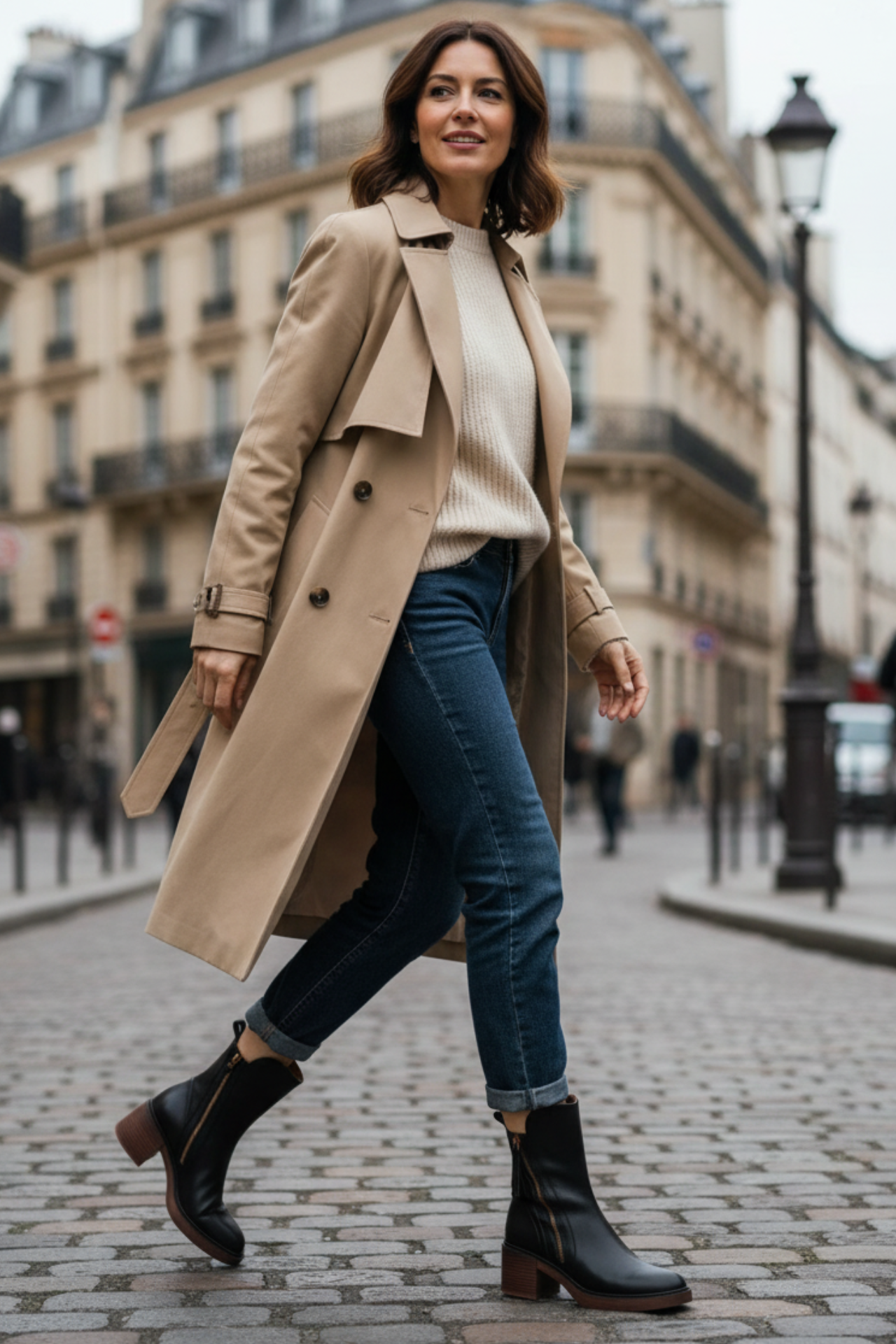 Helara™ - Bottes en Cuir Noires Élégantes et Confortables