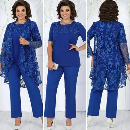 Fem™ - Ensemble Élégant en Dentelle – 3 Pièces