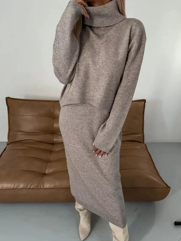 Solange™ - Robe avec pull assorti