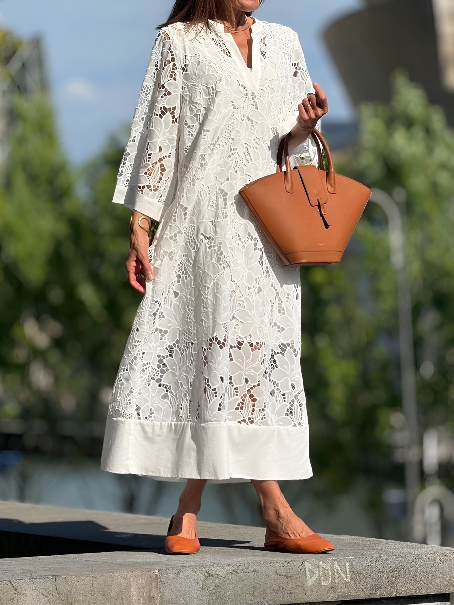 Liv™ - Robe en dentelle brodée pour femmes