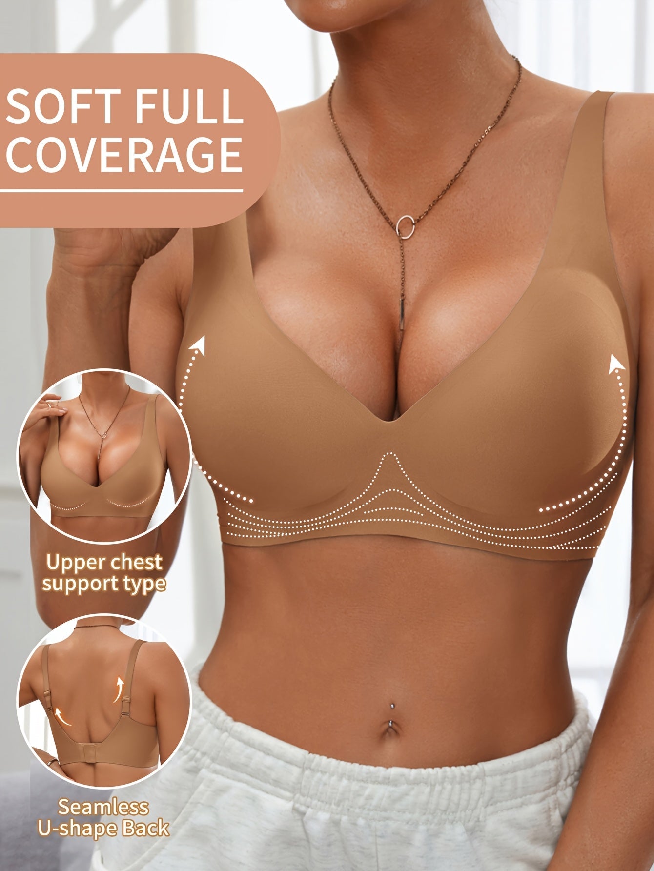 Isendra - Brassière Push-Up Confort Haute Couverture