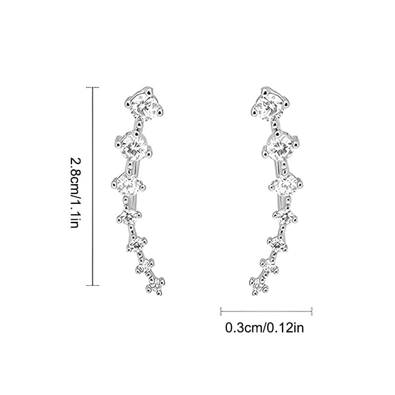 Océane™ - Boucles d'oreilles sept étoiles scintillantes