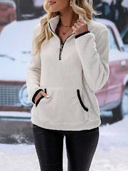 Bénédicte™ - Pull Sherpa Doux et Confortable