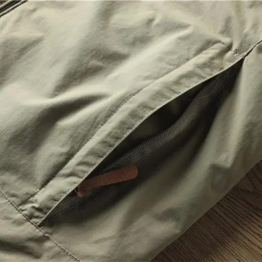 Jeremy - Veste imperméable homme à capuche et fermeture éclair