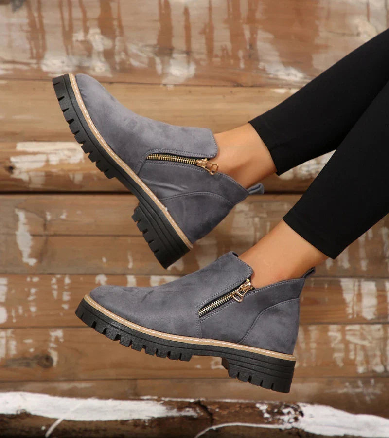 Heliviane™ - Bottines orthopédiques confortables pour femme avec semelle compensée