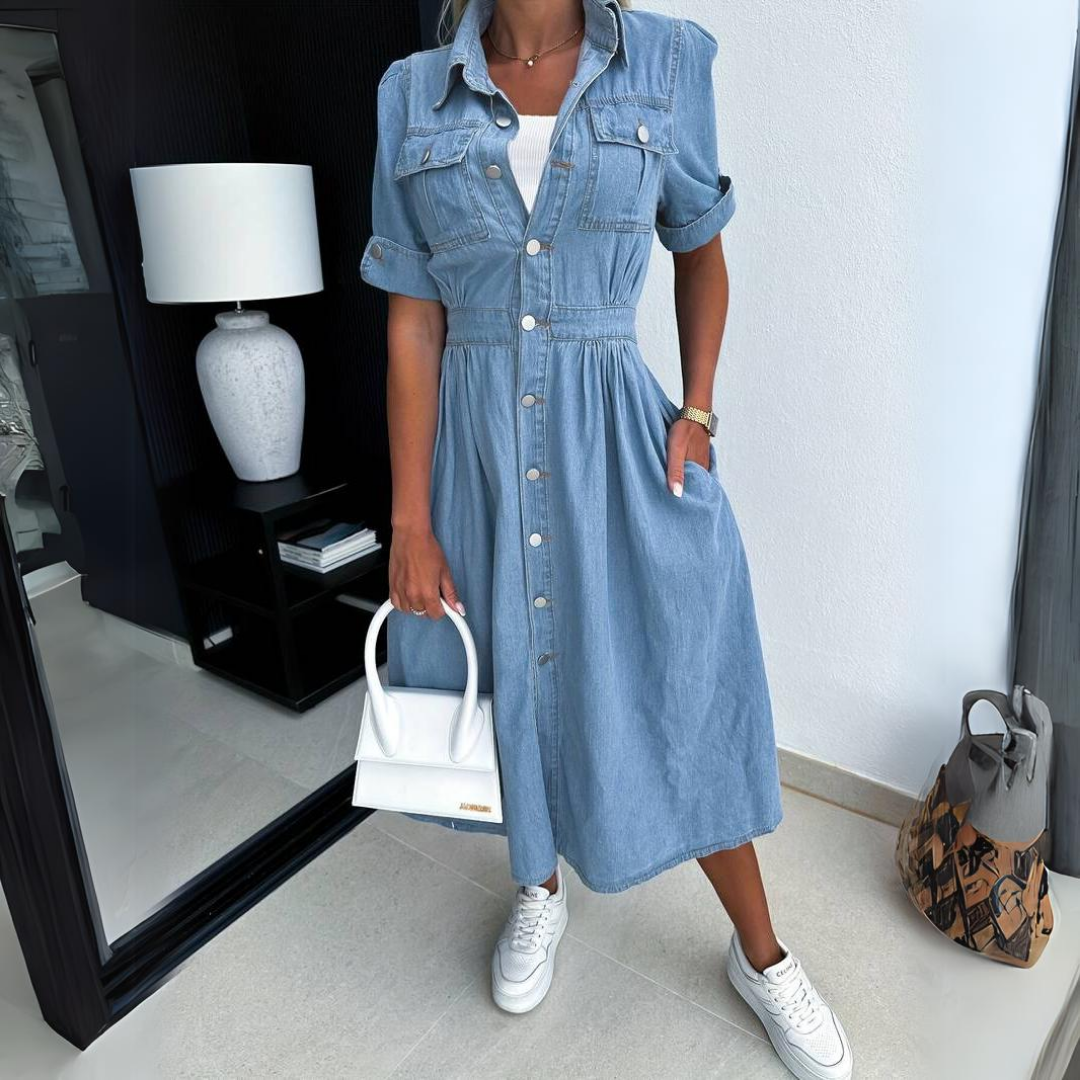 Alicia™ - Robe en denim tendance
