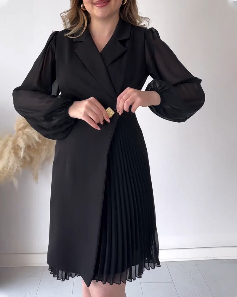 Noella™ - Robe festive avec boucle dorée