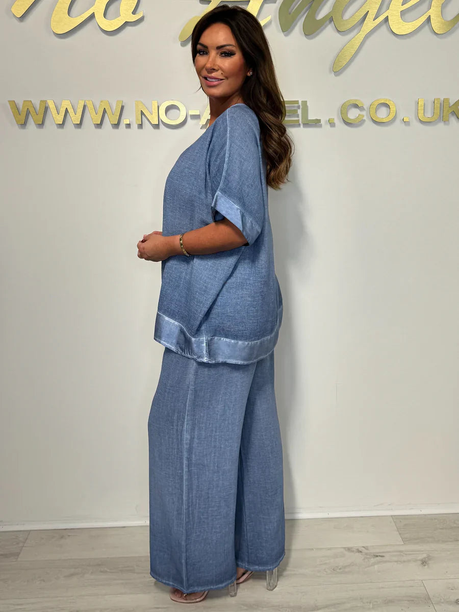 Haliora™ - Ensemble féminin décontracté et tendance avec décolleté en V