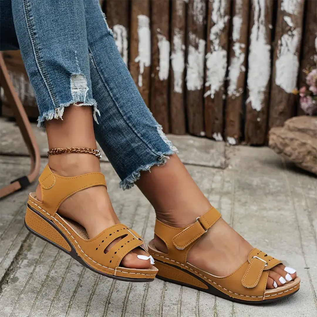 Nolwenn™ - Sandales Sport à Talon Compensé Confortables et Élégantes