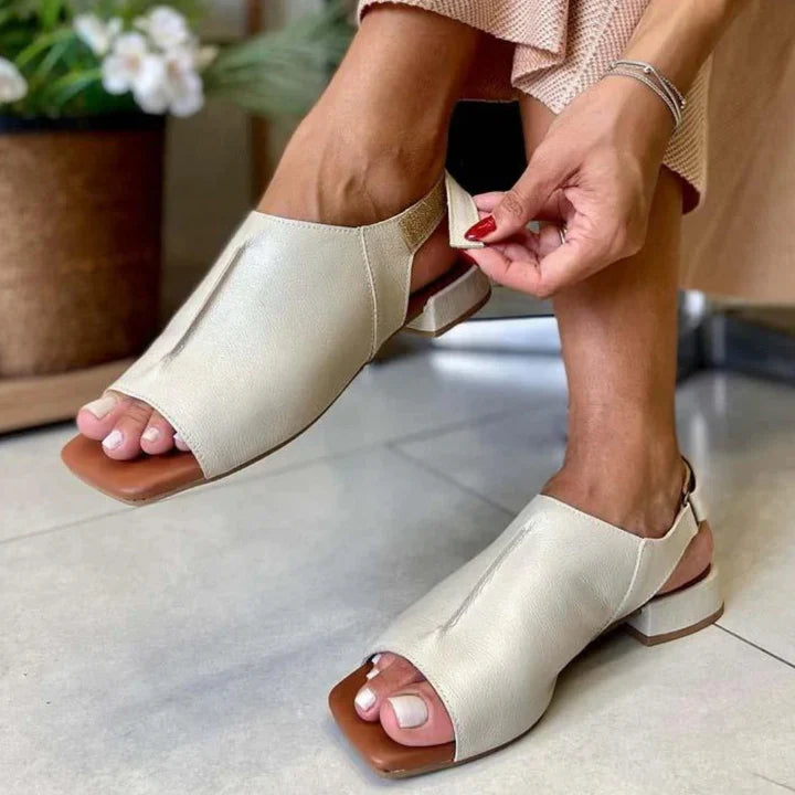 Blyzara™ - Sandales ouvertes femme confort élégant à talon bas moderne