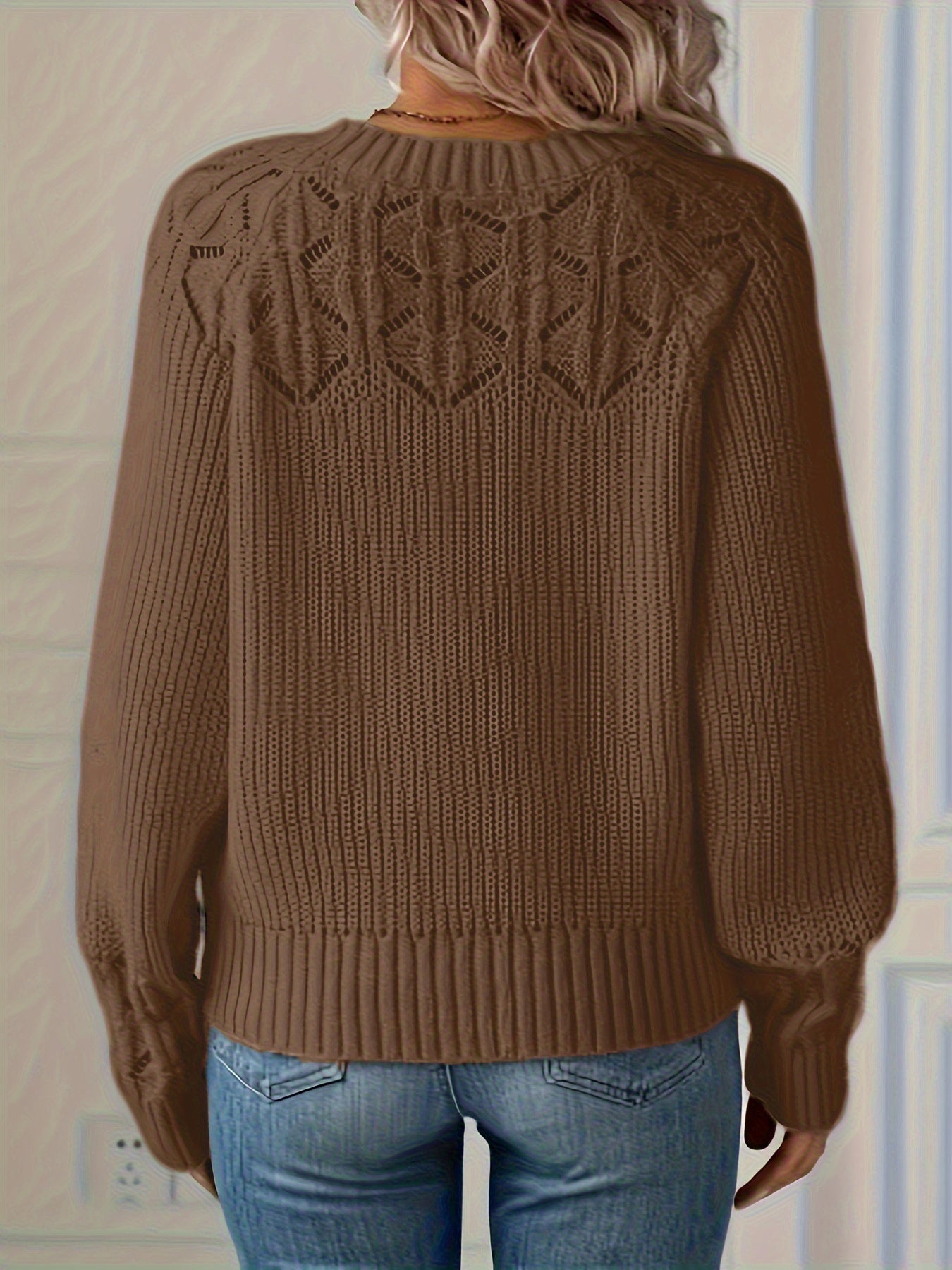 Joravelisse - Pull Tricot Élégant à Manches Longues