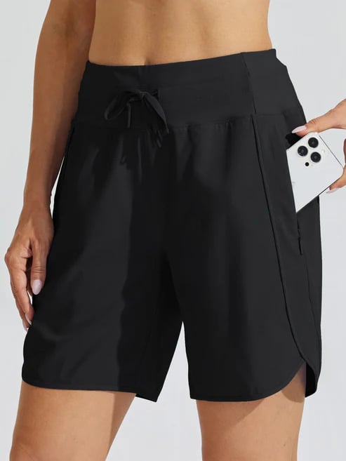 Tyrelle - Short de sport pour femmes avec taille haute et cordon de serrage